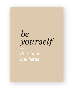 POSTER Be yourself 2