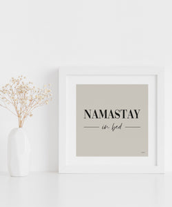 POSTER Namastay in bed