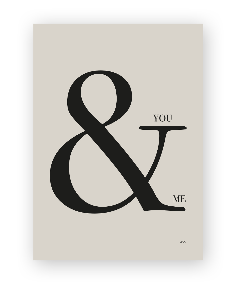 POSTER You & me